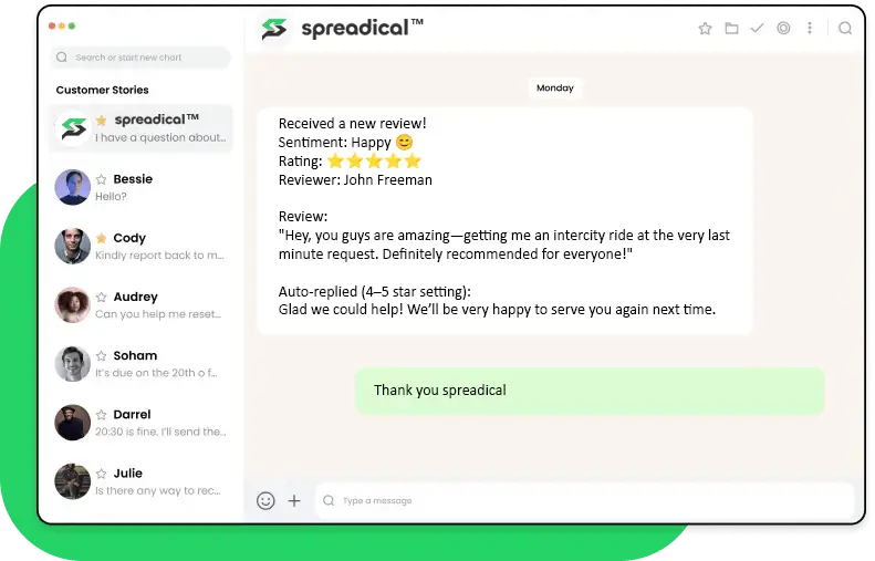 get started spreadical image